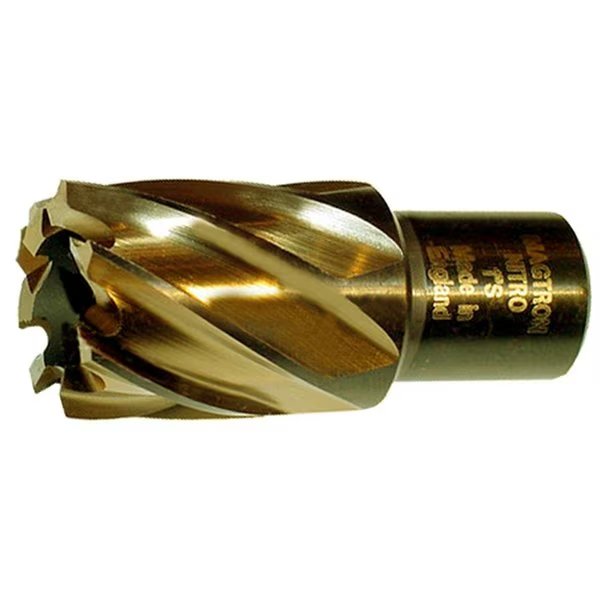 Annular Cutter, Imperial, Series 9200N, 214 Diameter Cutter, 2 Cutting Depth, 34 Shank, Round, Nitro, Mfr#: 92N316